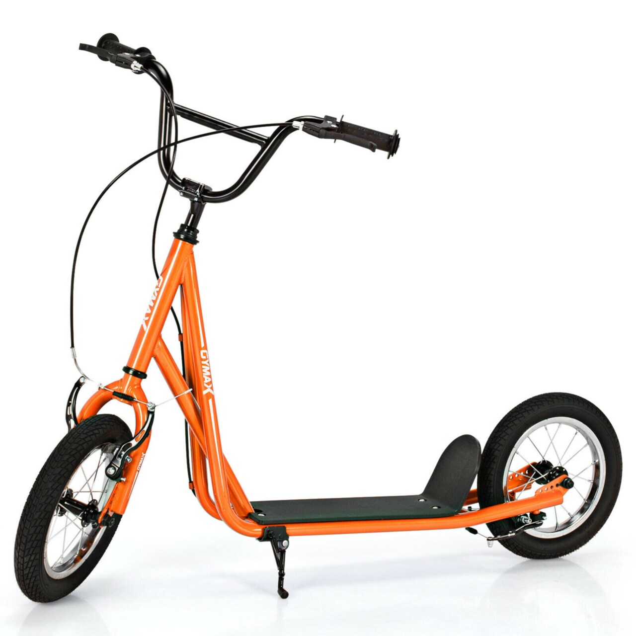 Kick Scooter Carbon Steel Frame W/12 Air Filled Wheel Youth Kids
